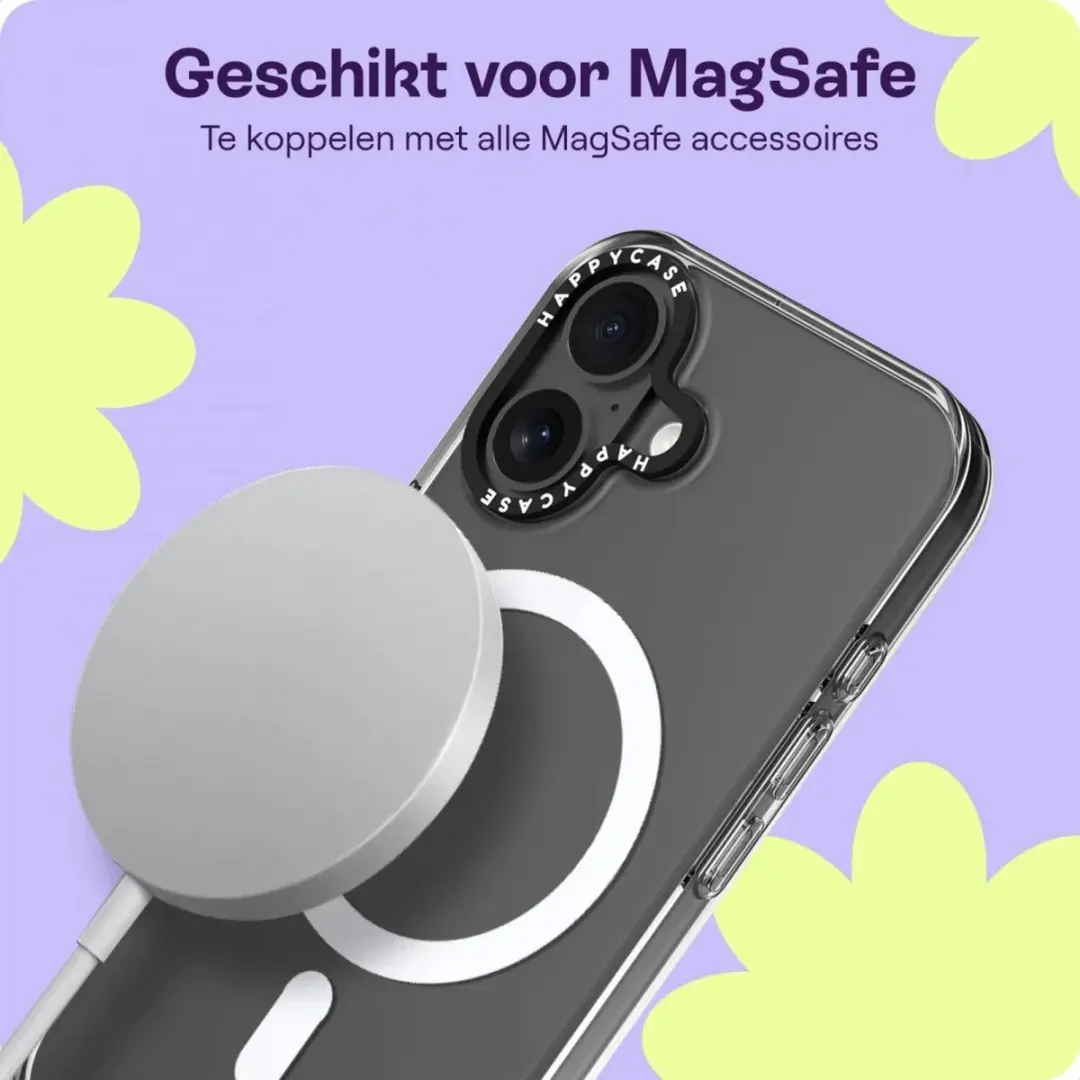 HappyCase Joy Hoesje HC-Joy-AP-IP16P-CL - Apple iPhone 16 Plus - Transparant