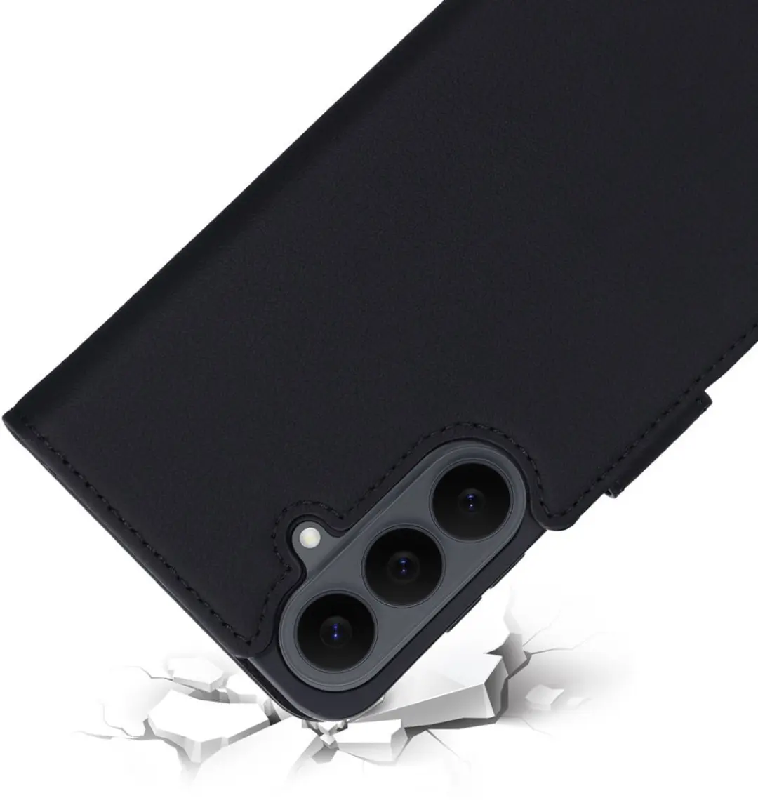 Mobiparts MagSafe Portemonnee S26 FE - Echt Leer - 3 Pasjes - Zwart - afbeelding 4 van 4
