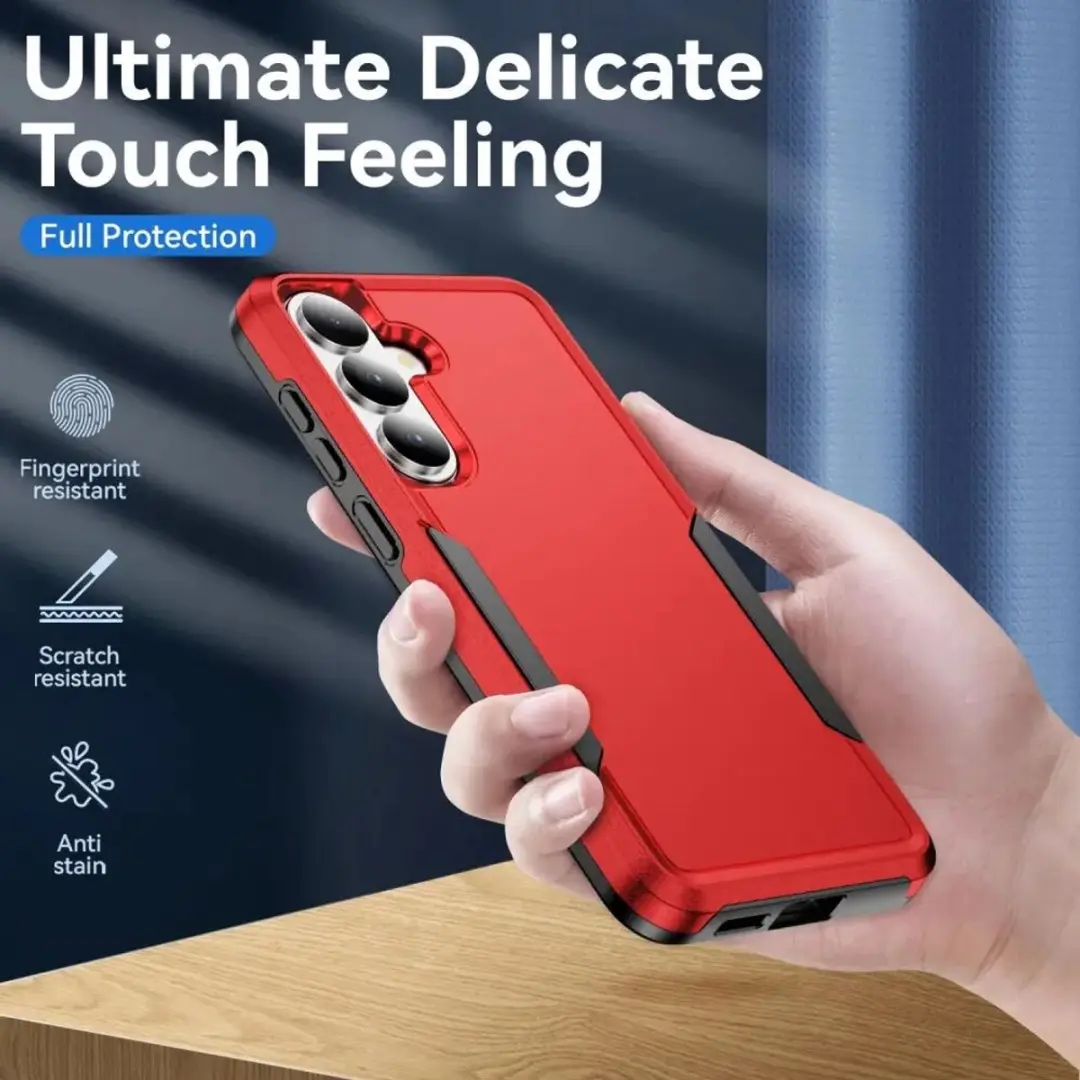 Selected Back Cover Samsung Galaxy S26 Rugged Hoesje - Rood - afbeelding 6 van 6