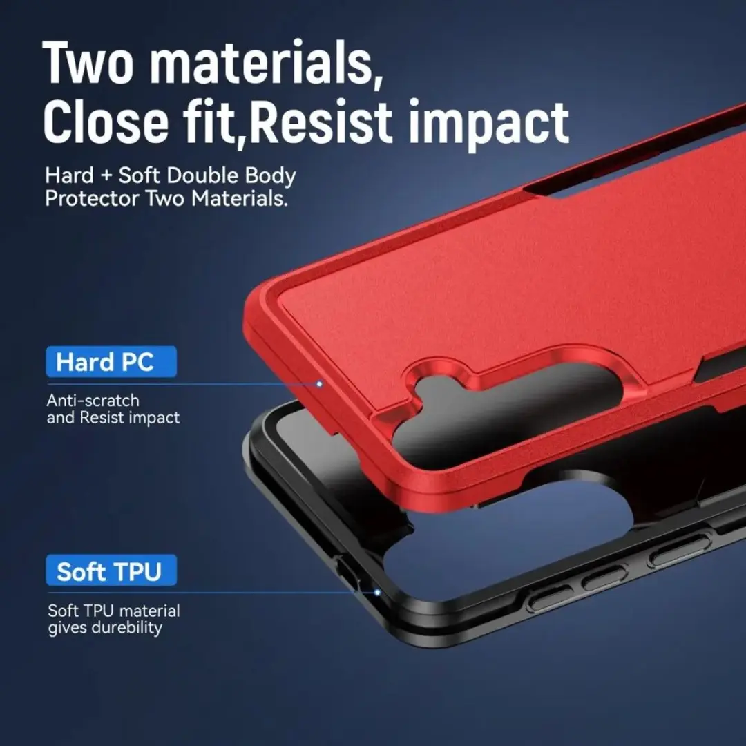 Selected Back Cover Samsung Galaxy S26 Rugged Hoesje - Rood