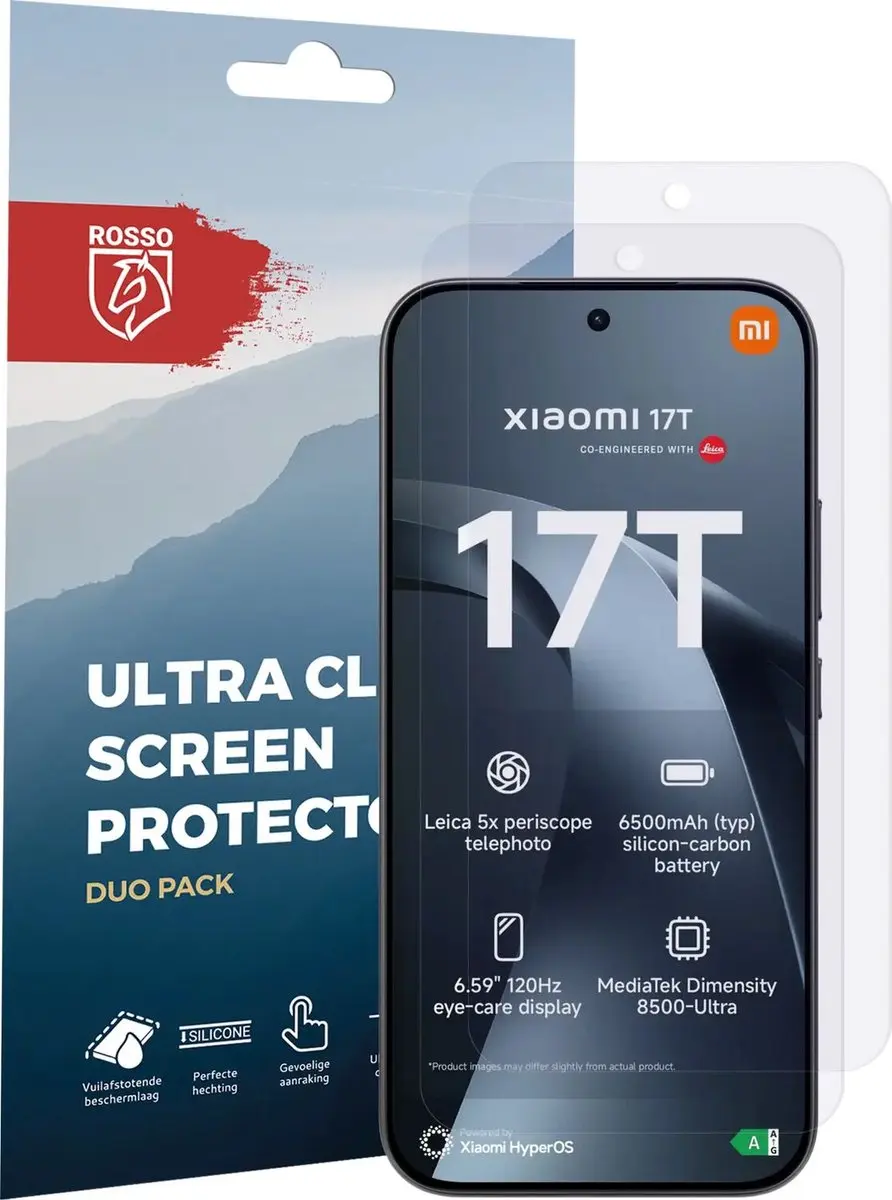 Rosso Screen Protector Xiaomi 17T - 2 Stuks - afbeelding 6 van 6