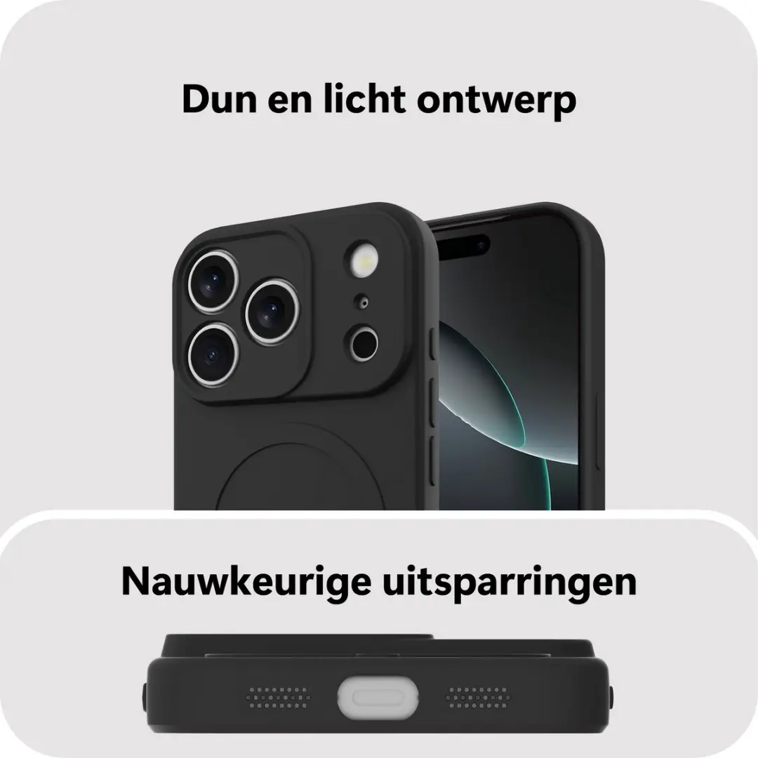 Just in Case Flex Case iPhone 18 Pro Max - Zwart - afbeelding 4 van 6