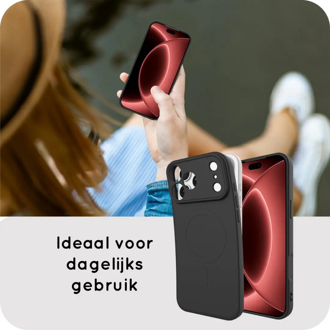 Just in Case Flex Case iPhone 18 Pro Max - Zwart - afbeelding 6 van 6
