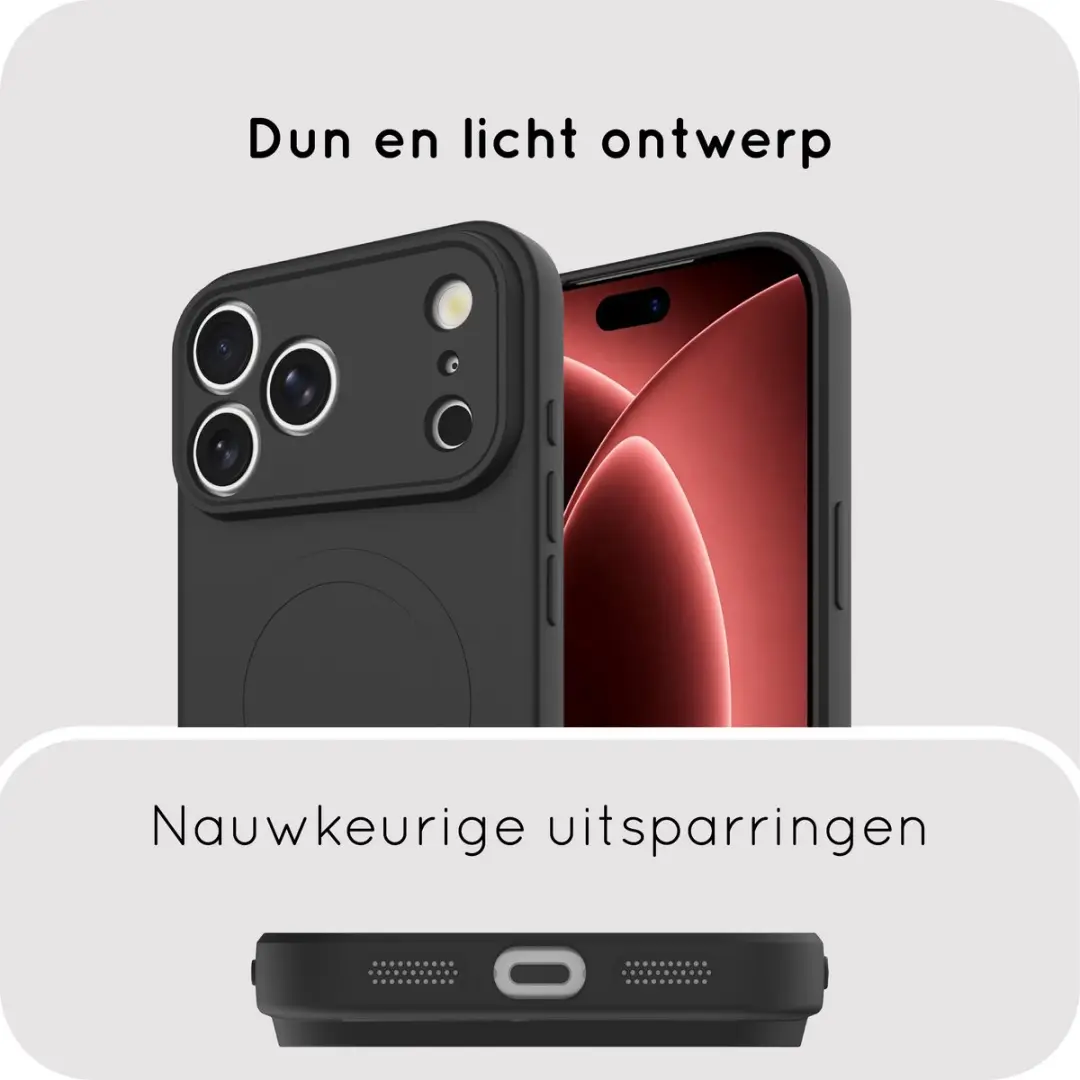 Just in Case Flex Case iPhone 18 Pro Max - Zwart - afbeelding 2 van 6