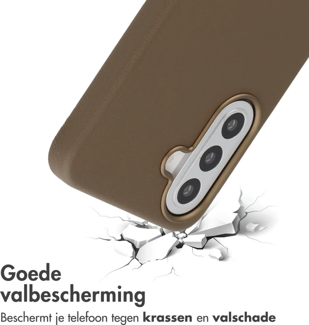 Accezz Hoesje Samsung Galaxy A57 Magnetisch Leder - Coffee Brown
