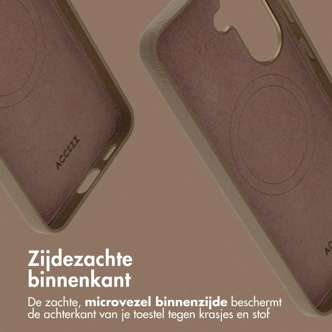 Accezz Hoesje Samsung Galaxy A57 Magnetisch Leder - Coffee Brown