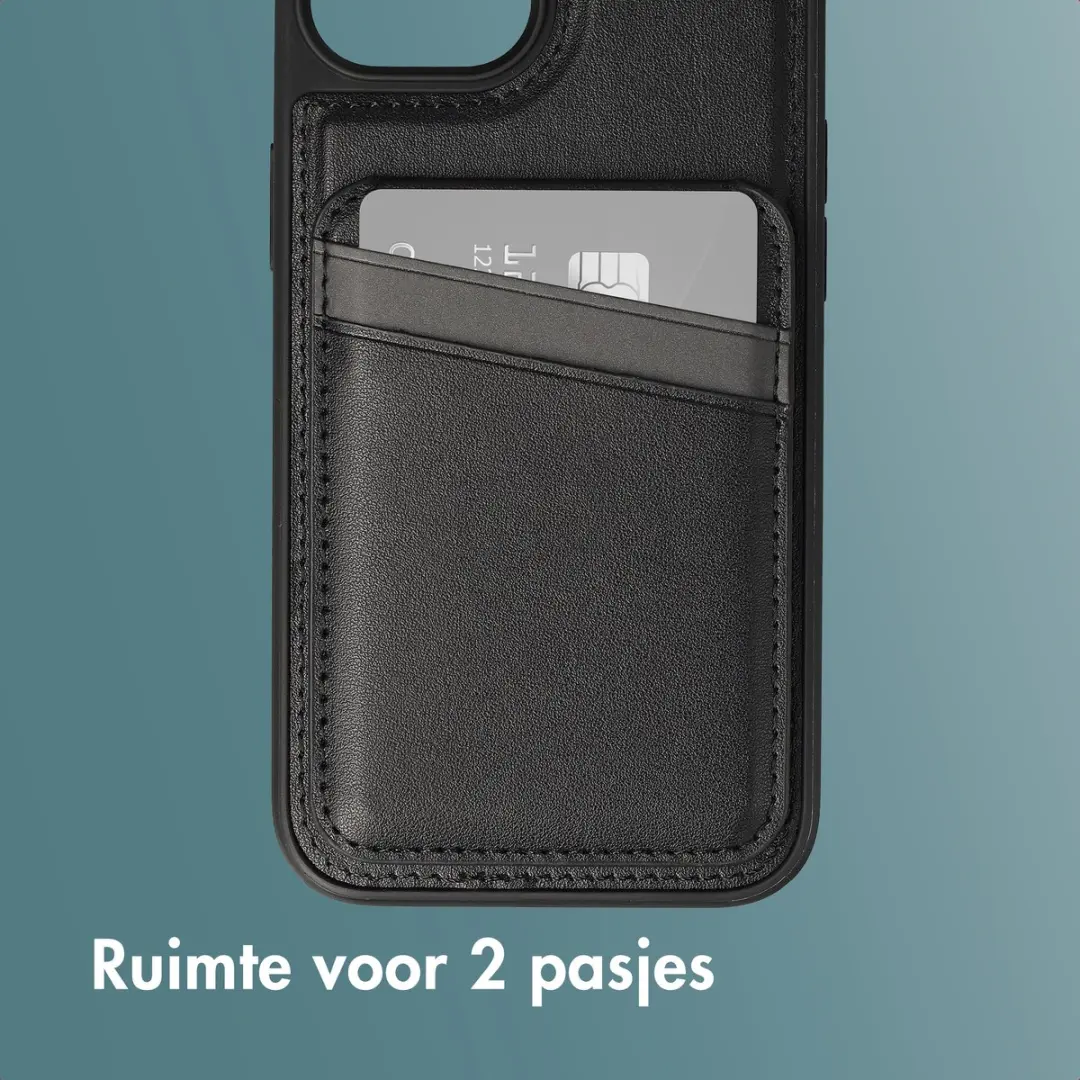 Imoshion Hoesje iPhone 14 - Zwart - 2 Kaarthouders