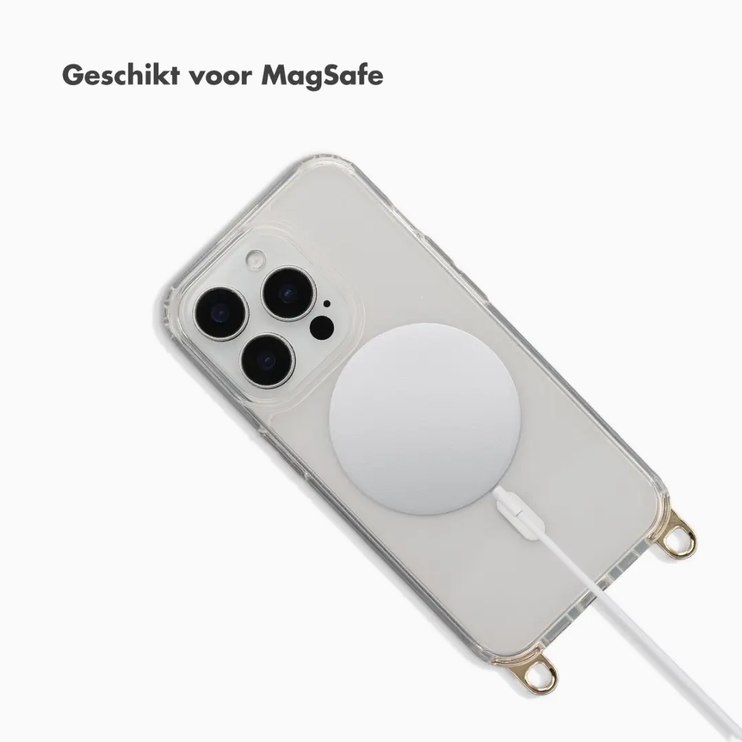 Selencia Hoesje iPhone 15 Pro Rivièra Transparant - MagSafe