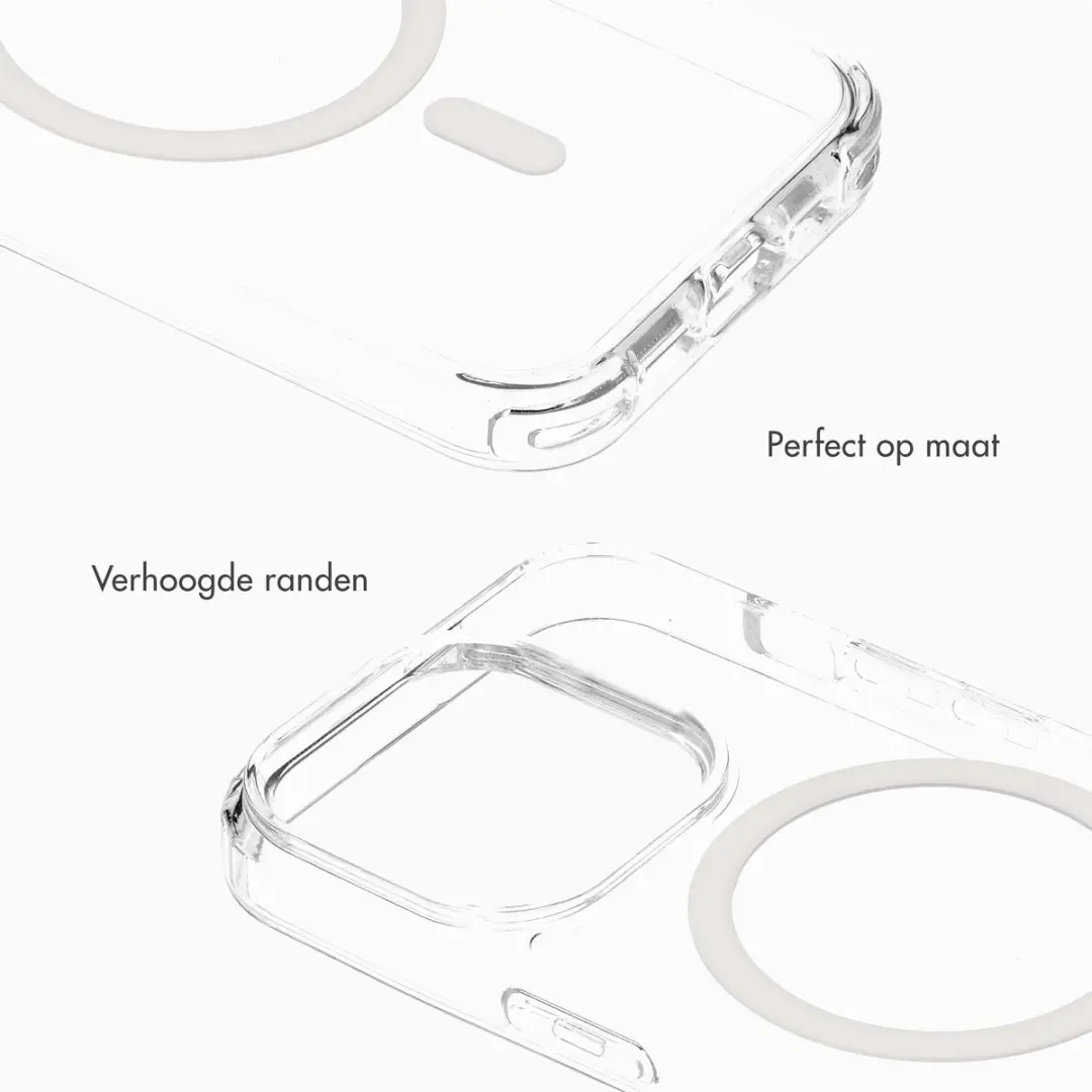Selencia Hoesje iPhone 15 Pro Rivièra Transparant - MagSafe