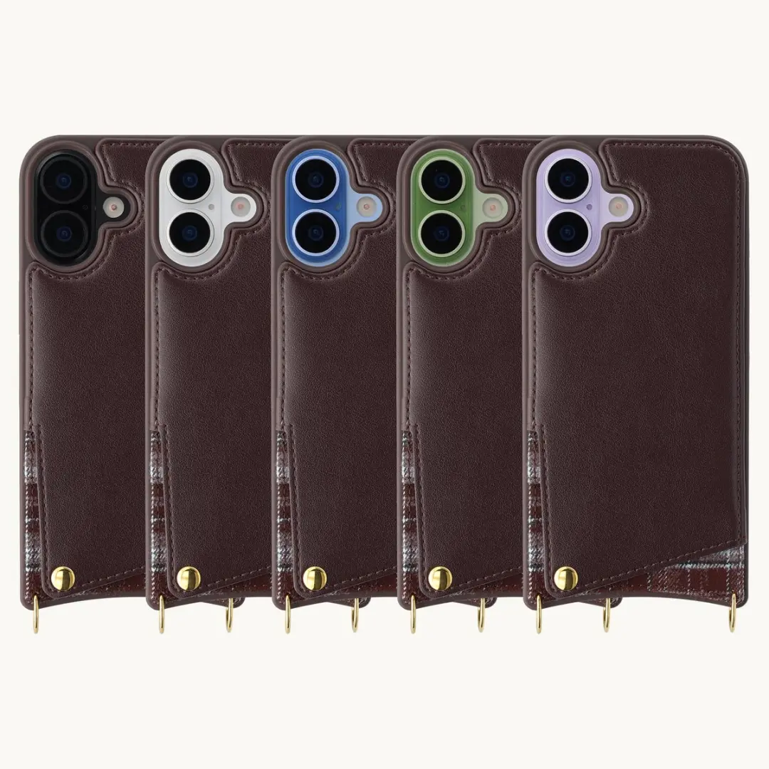 Selencia Hoesje iPhone 17 Checks - 2 Pasjes