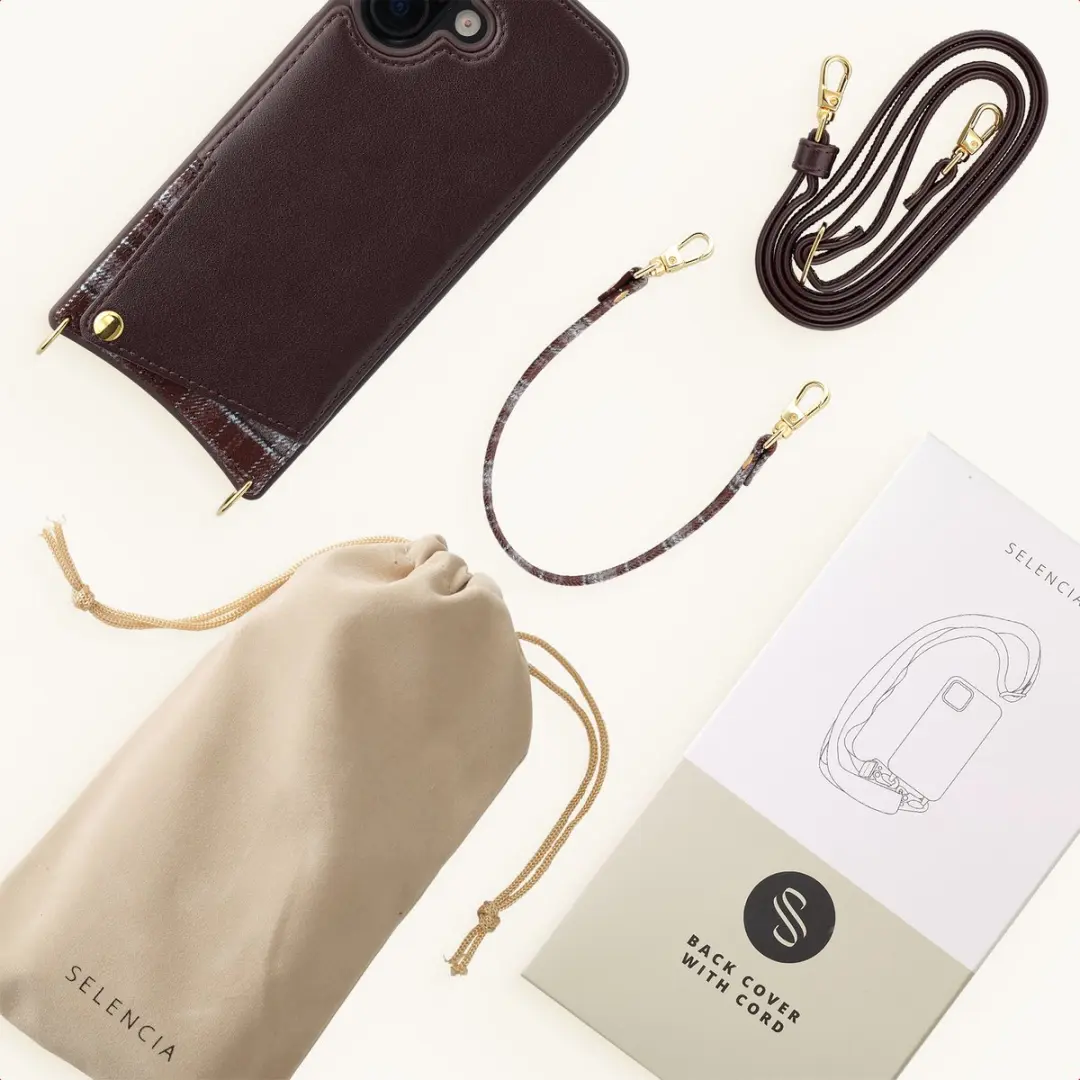 Selencia Hoesje iPhone 17 Checks - 2 Pasjes