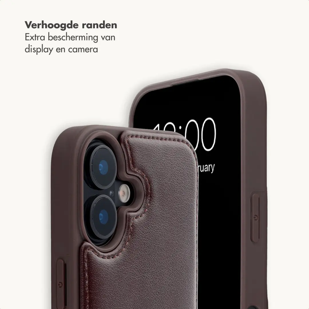 Selencia Hoesje iPhone 17 Checks - 2 Pasjes