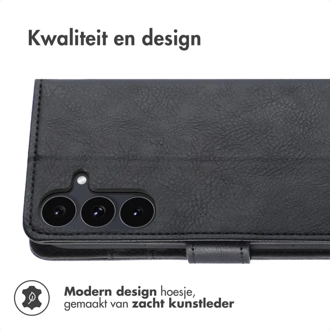 imosHion Hoesje Samsung Galaxy S26 FE - 3 Pasjes - Zwart
