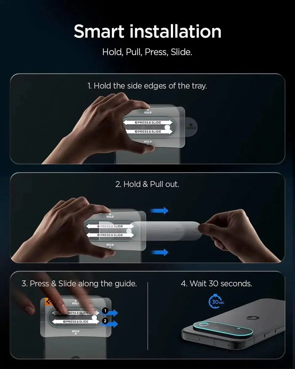 Spigen AGL11479 Camera Lens Protector - 9H Glas - 2 Stuks - afbeelding 5 van 6