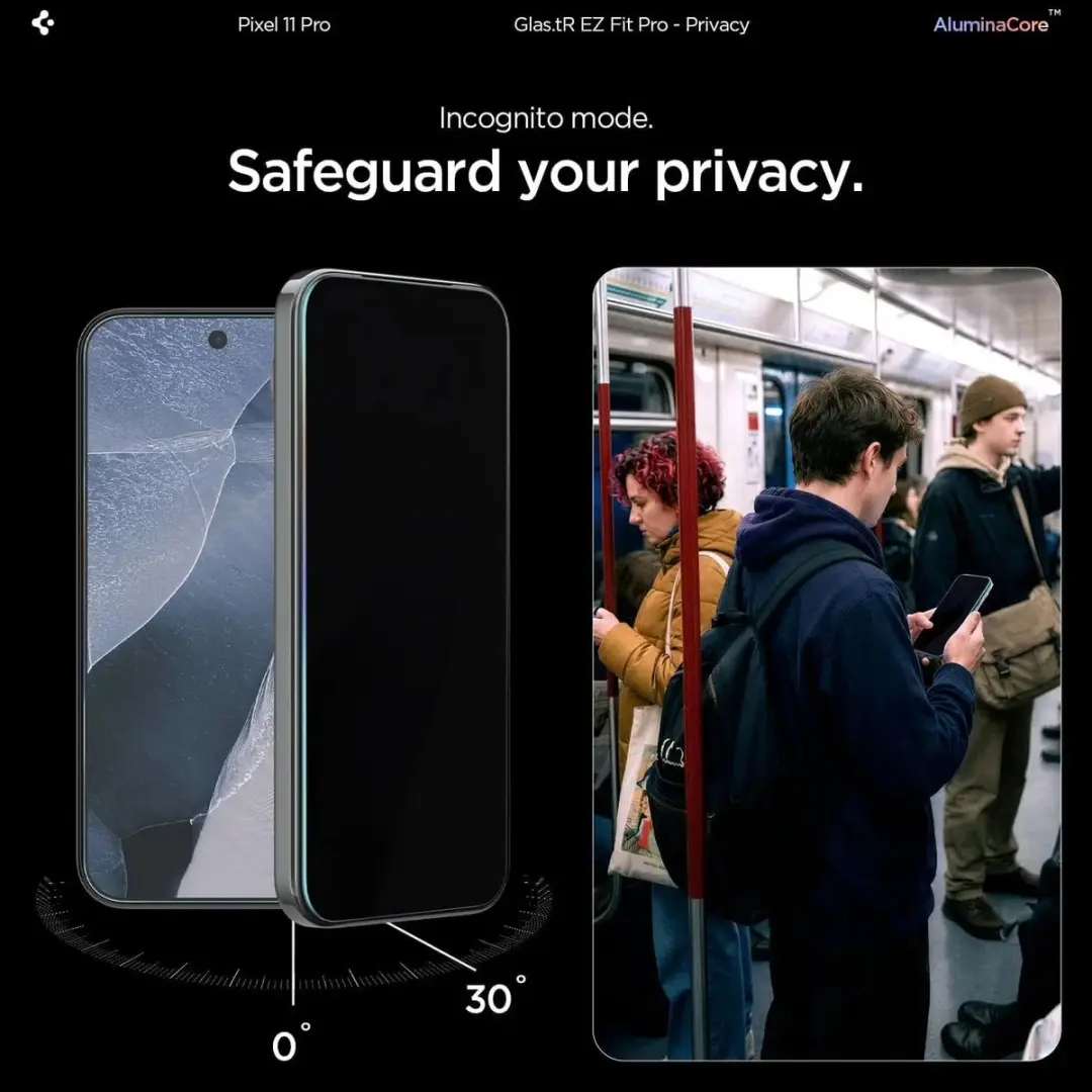 Spigen AGL11546 Privacy Glas Google Pixel 11 Pro - 2 Stuks - afbeelding 6 van 6