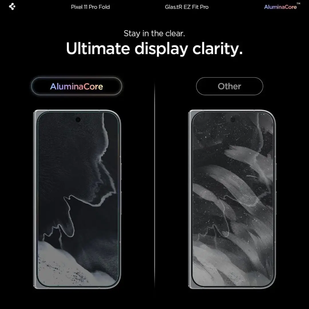 Spigen AGL11490 Glasbeschermer Google Pixel 11 Pro Fold - 2 Stuks - afbeelding 6 van 6