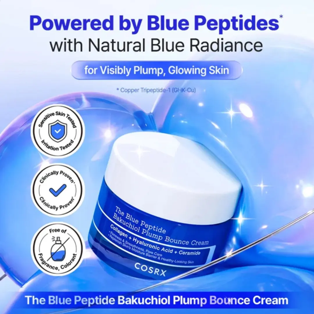CosRx The Blue Peptide Bakuchiol Plump Bounce Cream 50ml