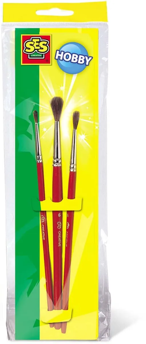 SES Creative Penselen Set 3 Stuks