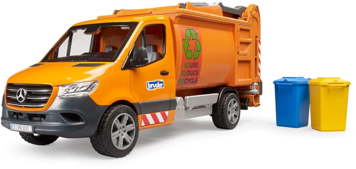 Bruder Mercedes-Benz Sprinter Gemeentelijke Afvalverwijdering 02682 - afbeelding 6 van 6