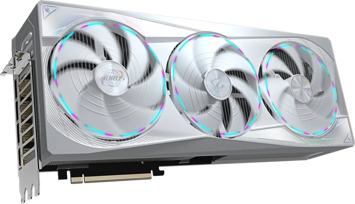 Gigabyte AORUS MASTER RTX 5080 ICE 16G - Videokaart - 16GB GDDR7 - Wit