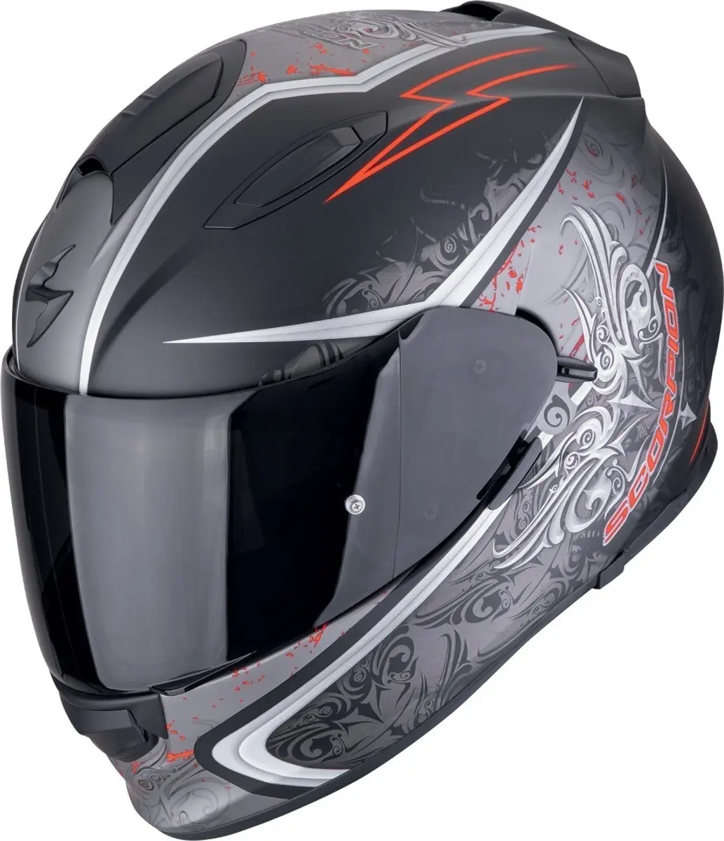 Scorpion EXO-491 Run Zwart Rood Integraalhelm