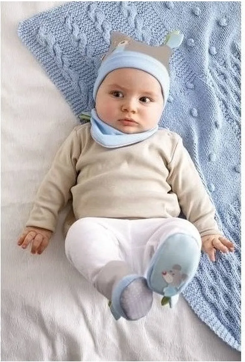 Haba Knuffelvrienden Babyset Blauw 0-3 Mnd