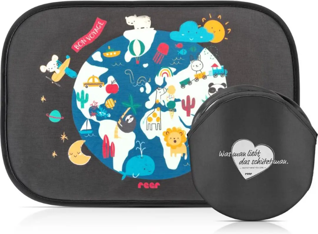 Reer Zelfklevend Auto Zonnescherm TravelKid 2 Stuks