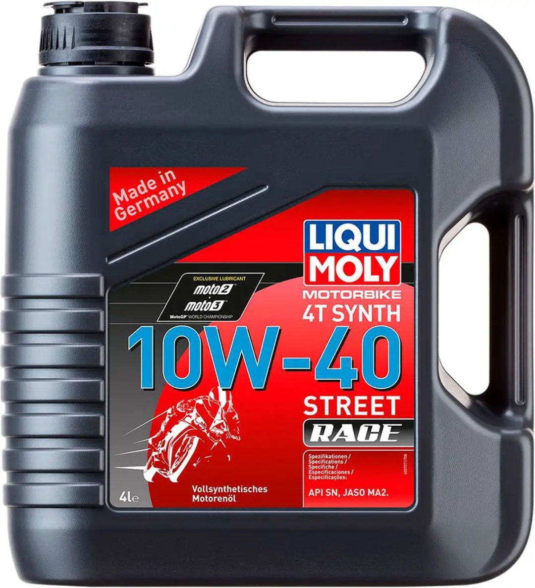 Liqui Moly 4t Synthetic 10w40 Str Race 4l Motorolie Transparant