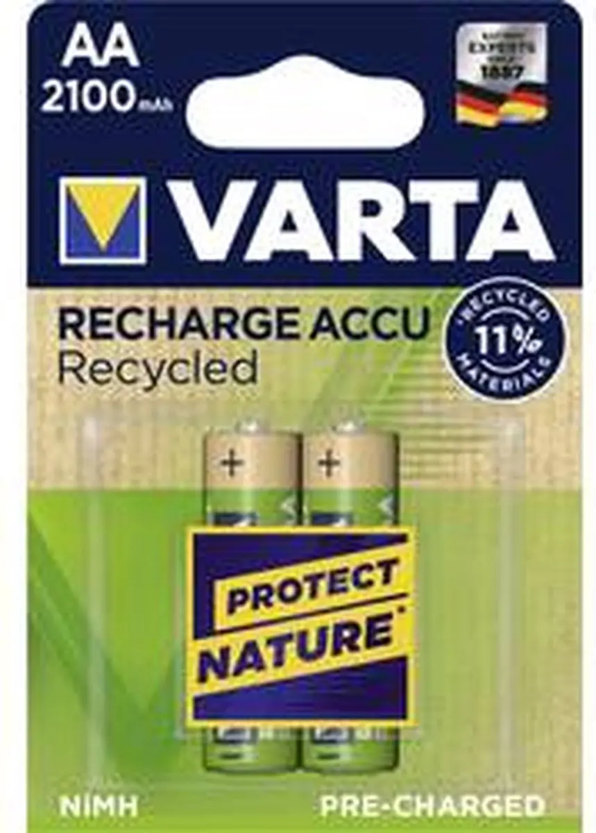 Varta AA Alkaline Batterijen 2100mAh - 2 Stuks