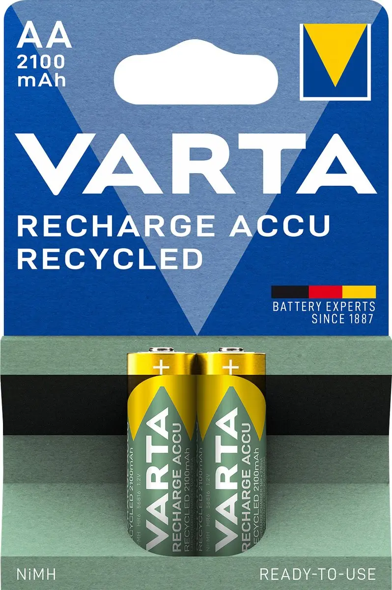 Varta AA Alkaline Batterijen 2100mAh - 2 Stuks