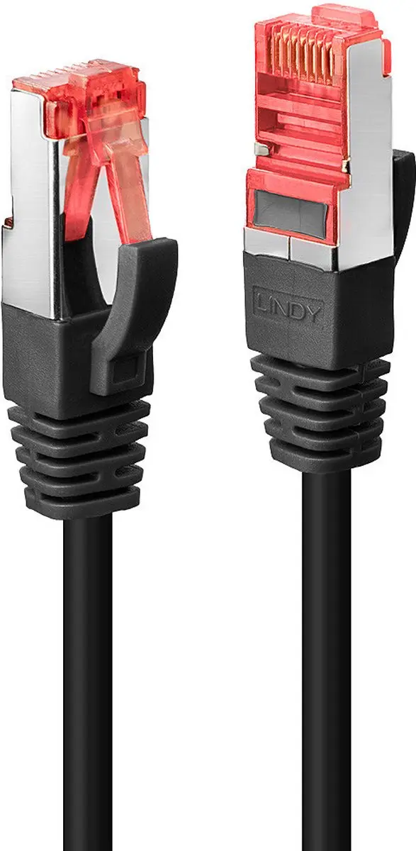 LINDY 47780 RJ45 Netwerkkabel, patchkabel CAT 6 S/FTP 3.00 m Zwart 1 stuk(s)