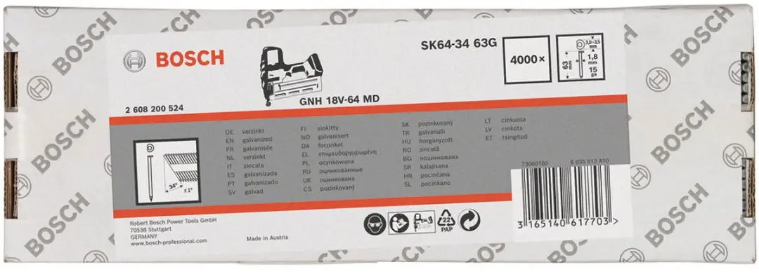 Bosch SPIJKER GSK 64-34 63G