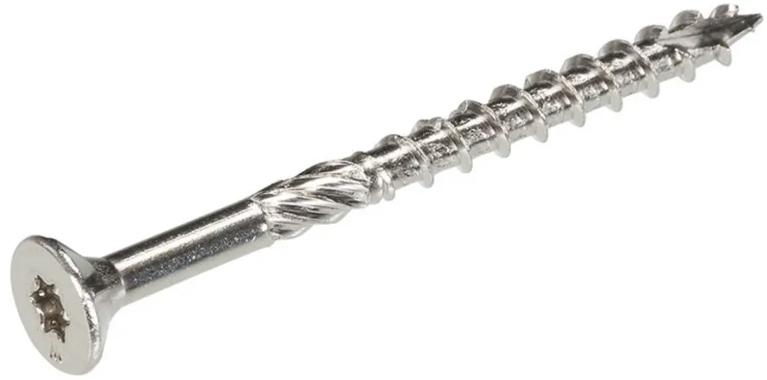 Woodies Ultimate Torx RVS 6x120 Platverzonkenkopschroef - 100 Stuks
