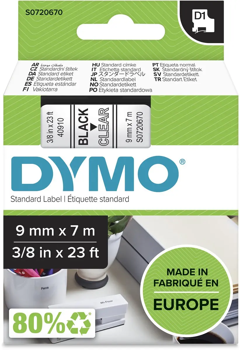 DYMO D1 S0720670 Zelfklevende Etiketten