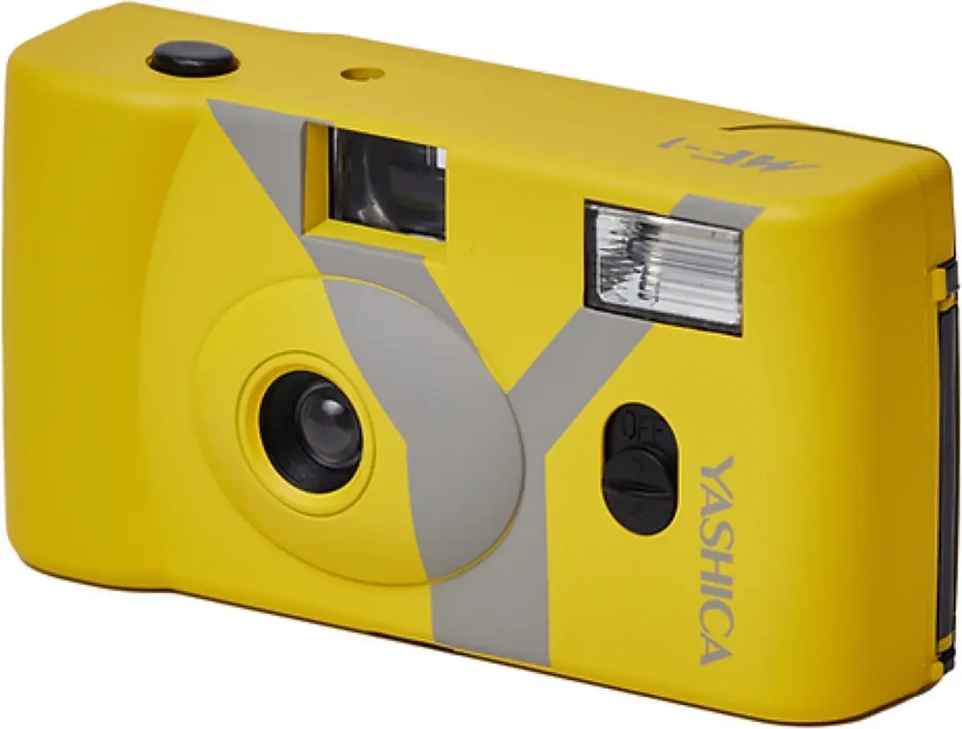 Yashica MF-1 Compactcamera - Geel
