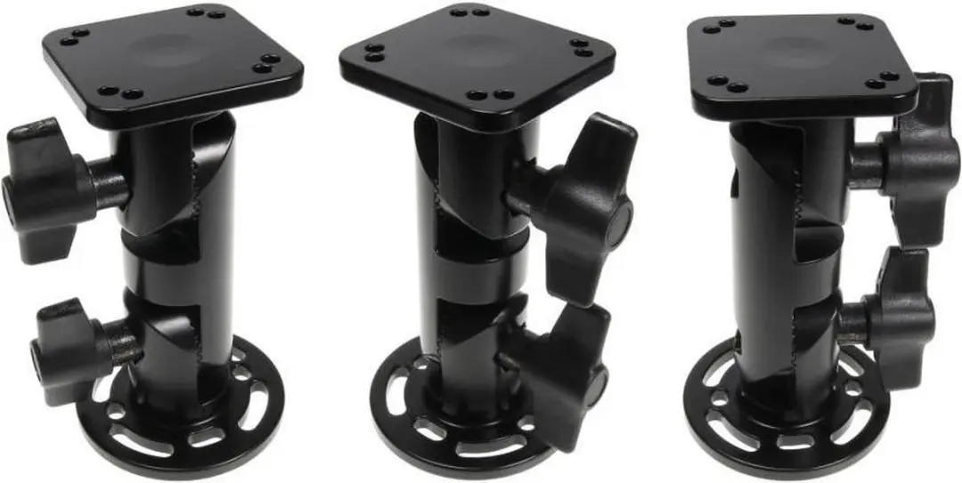 Brodit Pedestal Mount 4 50mm Square Black - afbeelding 2 van 3