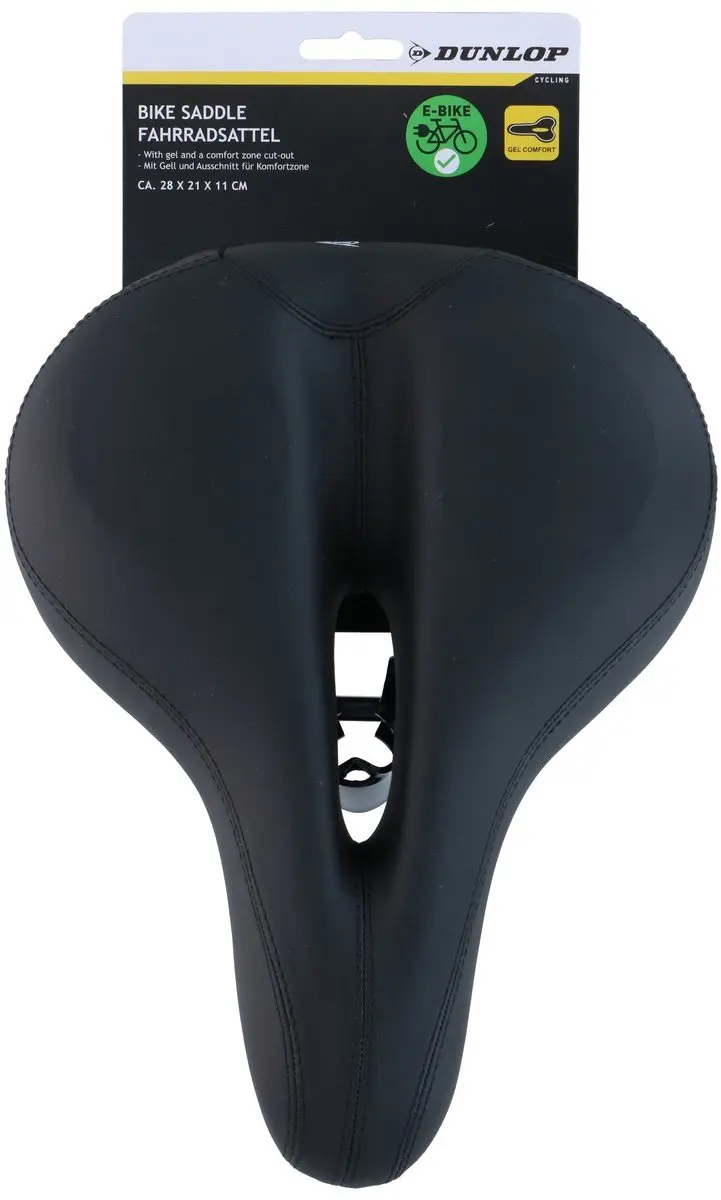 Dunlop Fietszadel Gel - Ergonomisch Zwart - afbeelding 5 van 5