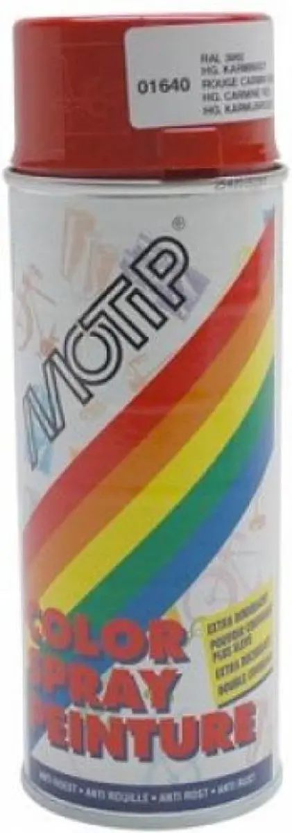 Motip Deco Alkyd Hoogglanslak RAL 3002 Karmijnrood 400ml