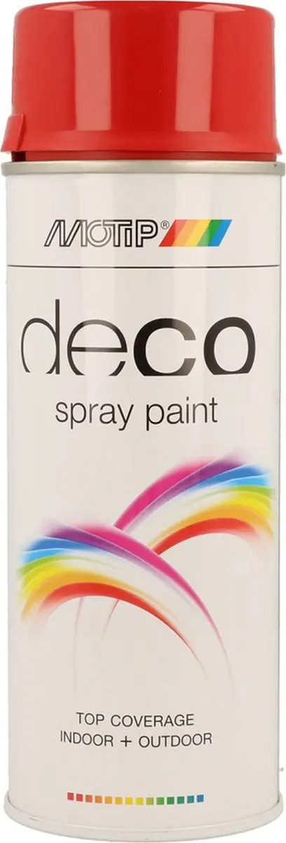 Motip Deco Alkyd Hoogglanslak RAL 3002 Karmijnrood 400ml