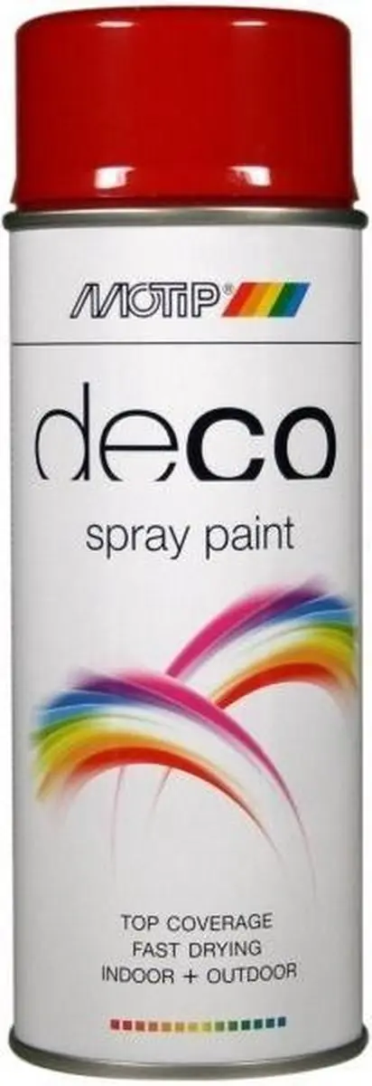 Motip Deco Alkyd Hoogglanslak RAL 3002 Karmijnrood 400ml