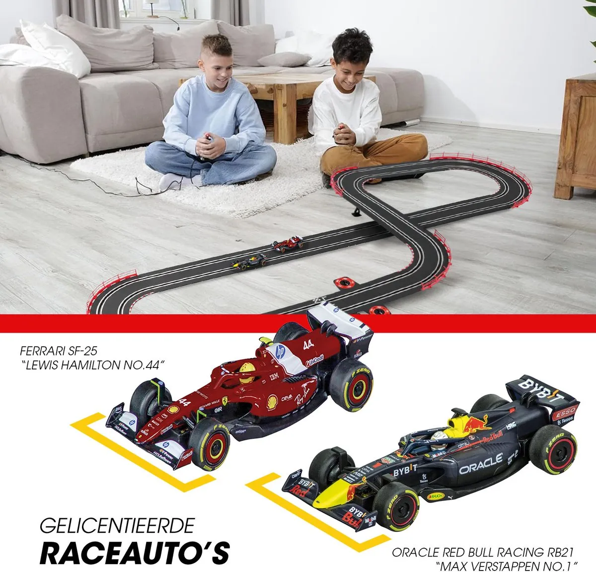 Carrera Go!!! Racebaan CAR20062603 - Formule 1 Verstappen vs Hamilton - 4,3m