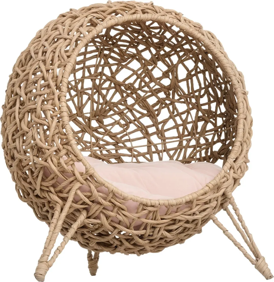 PawHut Rattan Kattenhuis