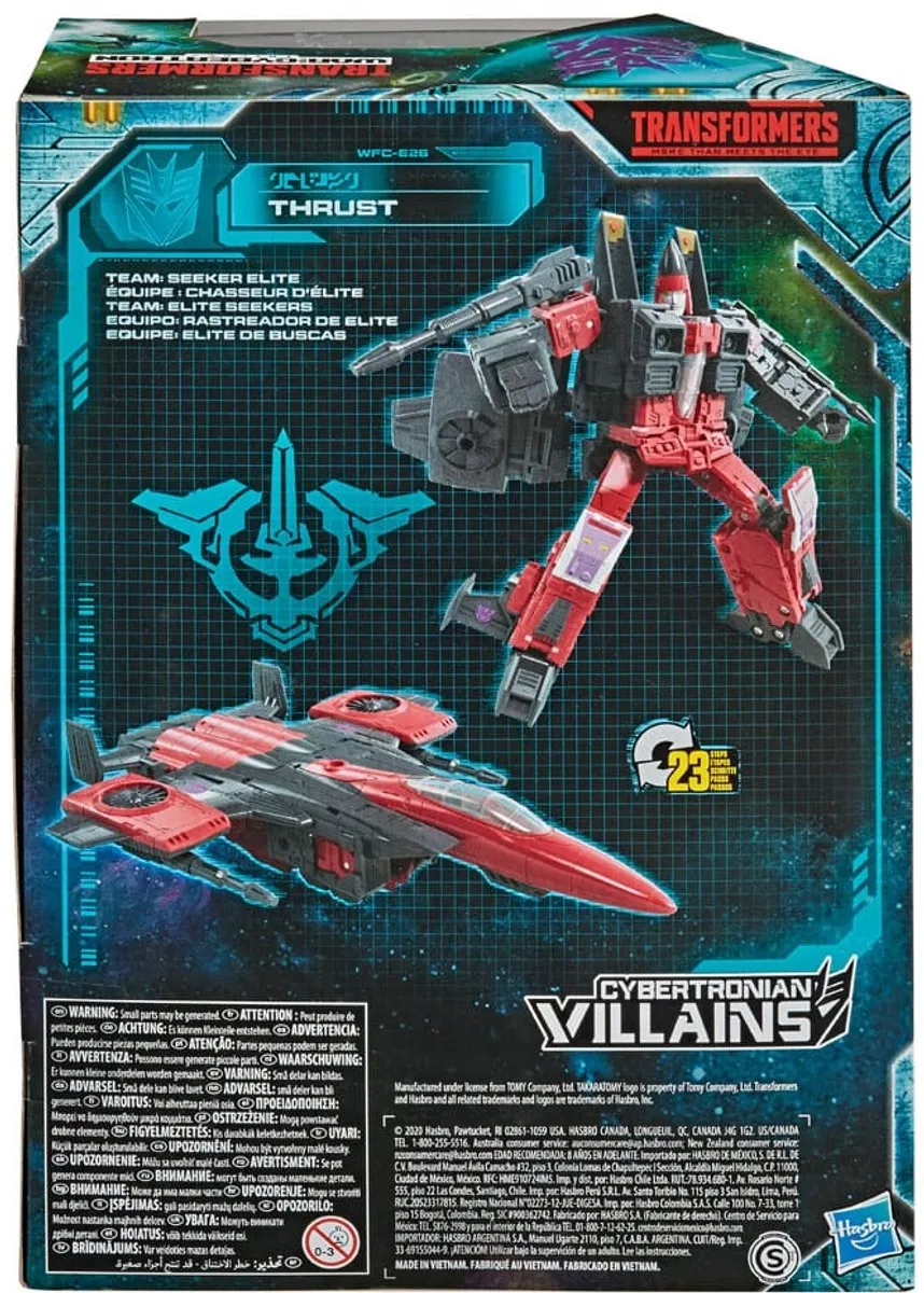 Hasbro Transformers Earthrise Voyager Thrust - HASE7844 - Action Figuur - 18cm - Multicolor