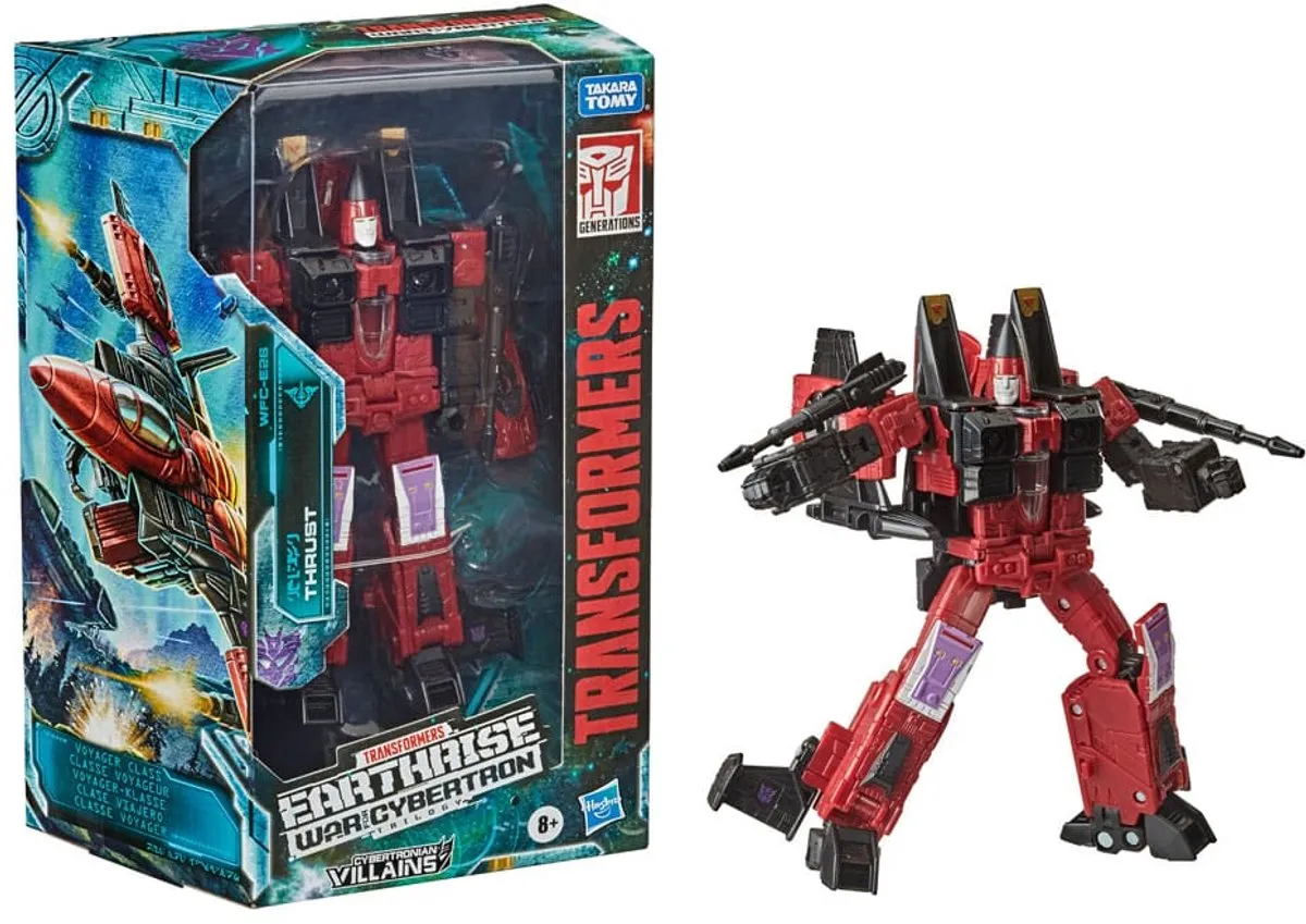 Hasbro Transformers Earthrise Voyager Thrust - HASE7844 - Action Figuur - 18cm - Multicolor