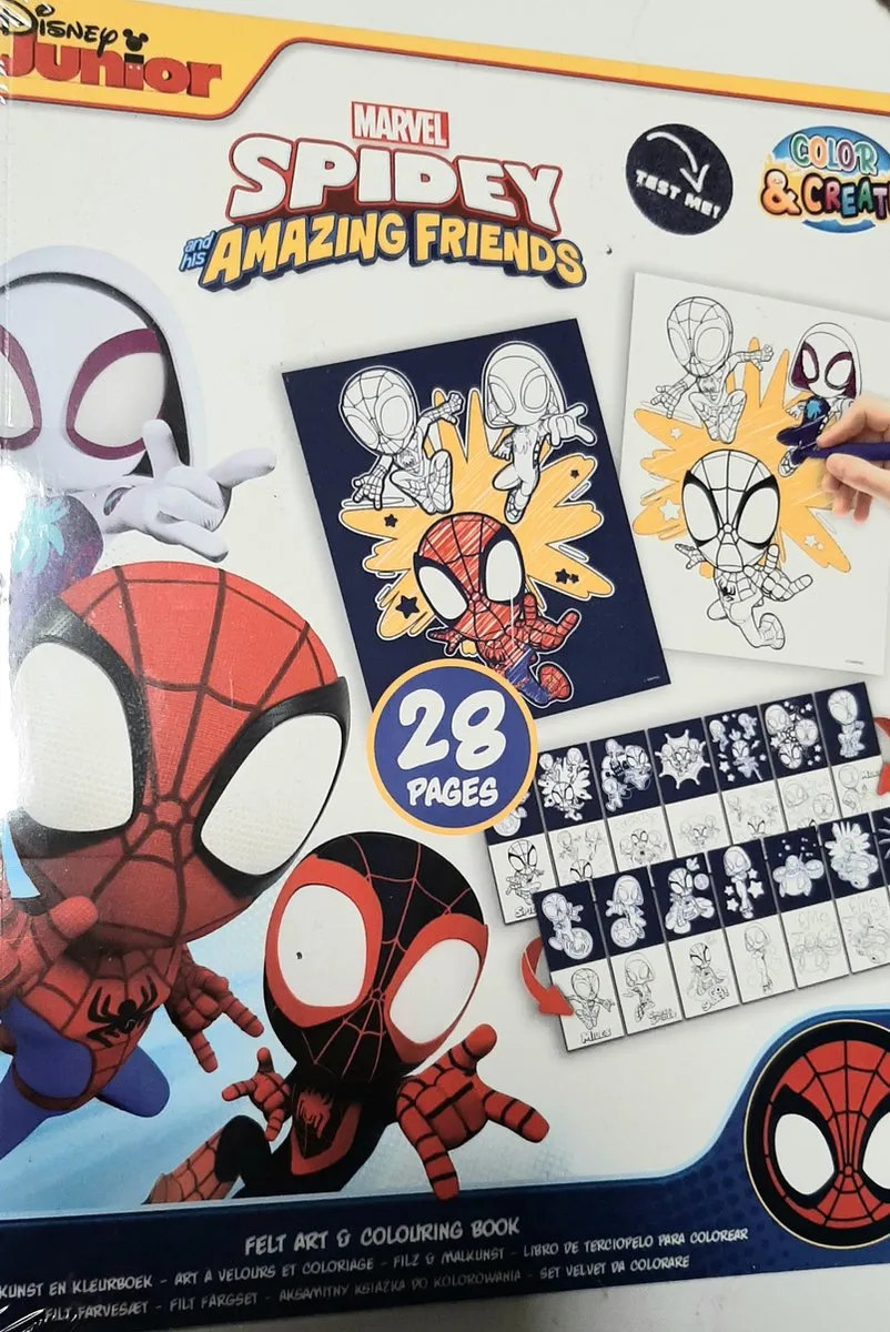 Disney Marvel Spidey Amazing Friends Kleurboek Vilt