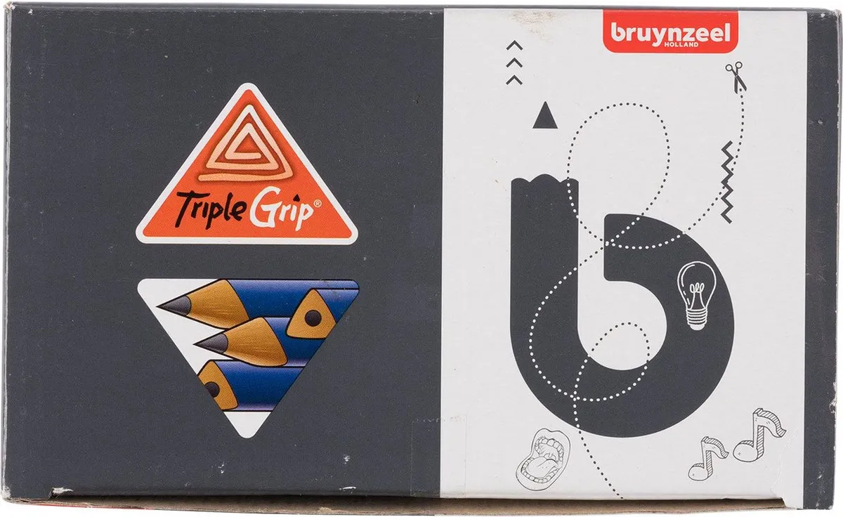 BRUYNZEEL TRIPLE Grijs Schrijfpotloden - 72 Stuks