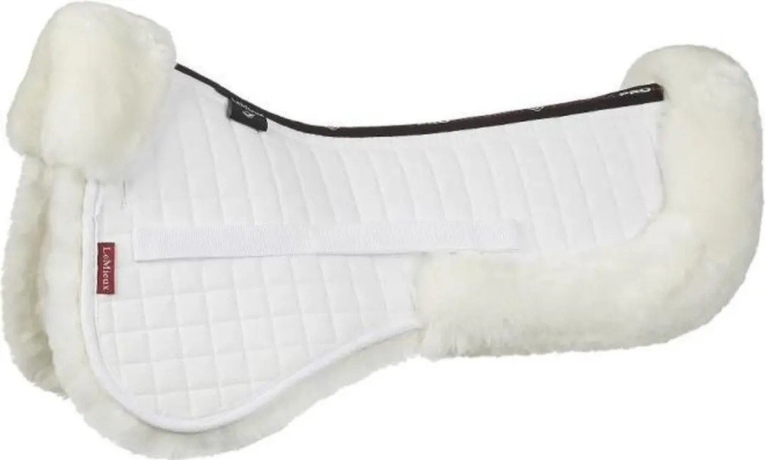 LeMieux Zadelonderlegger Le Mieux Prolambskin Black/naturel