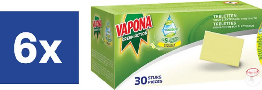 Vapona Green Action Anti-mug Navulling Tabletten