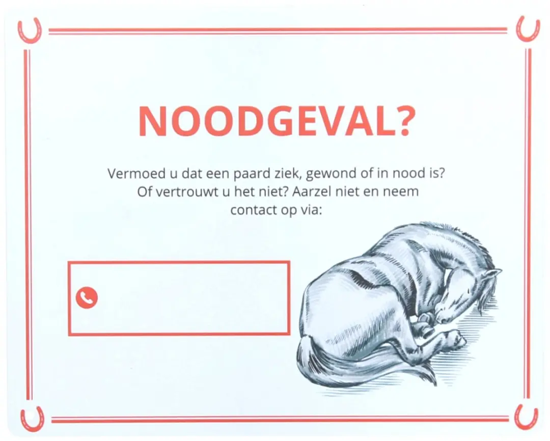 Epplejeck Weidebord Noodgeval