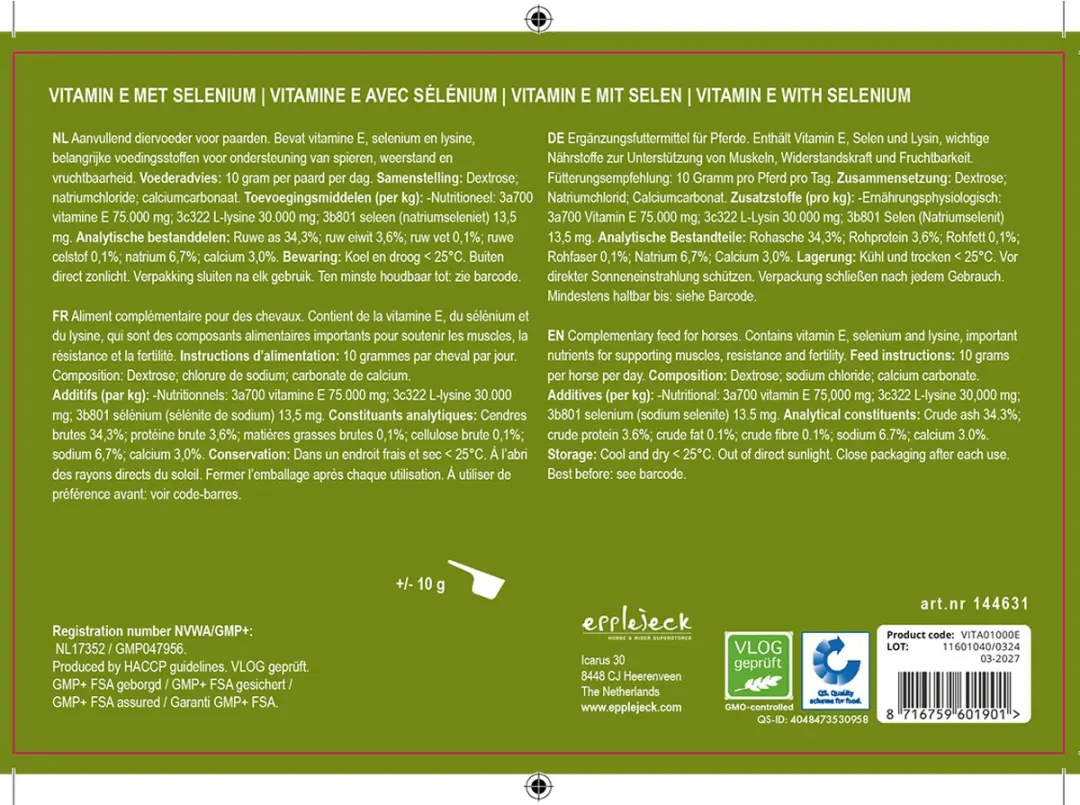 Epplejeck Vitamine E met Selenium - 2 Stuks
